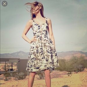 J. Crew Blue and White Floral Dress